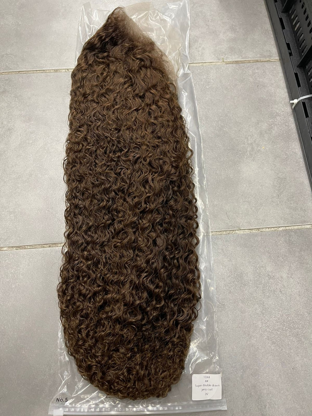 Full Frontal Super Double Drawn Jerry curls colour #4 (Brown)